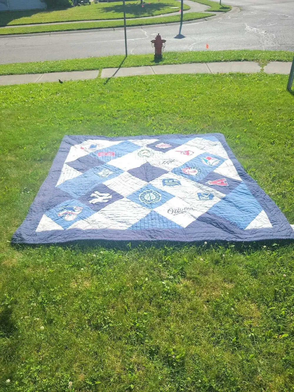 PBteen Pottery Barn Teen MLB Baseball Patchwork Quilt
